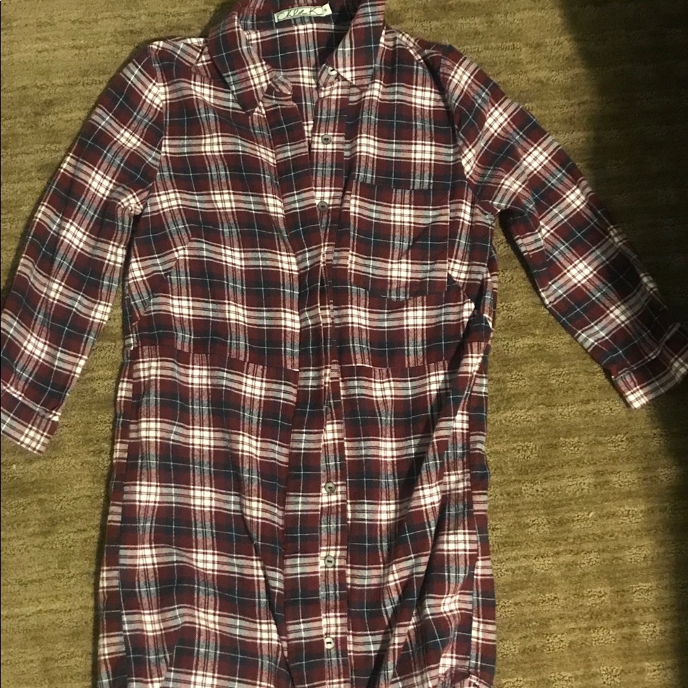 Plaid Shirt Dress